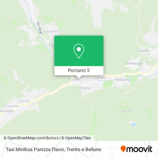 Mappa Taxi Minibus Panizza Flavio