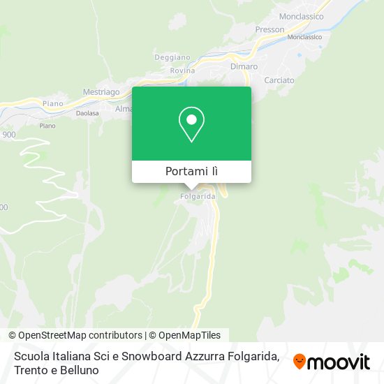 Mappa Scuola Italiana Sci e Snowboard Azzurra Folgarida