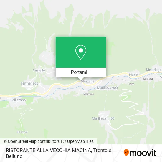 Mappa RISTORANTE ALLA VECCHIA MACINA