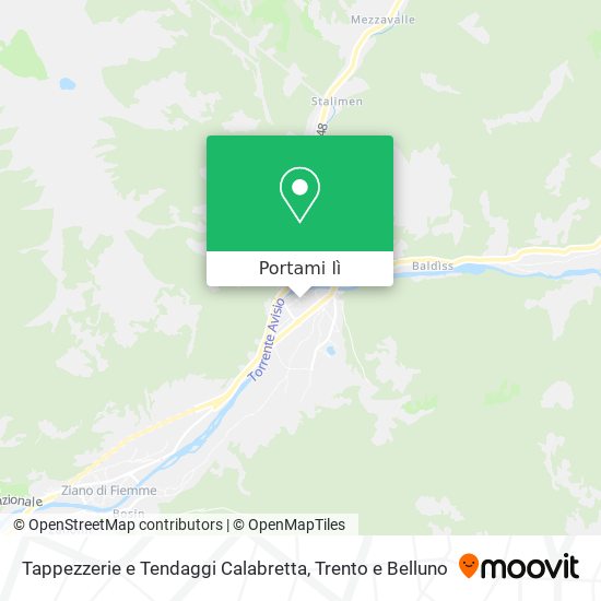 Mappa Tappezzerie e Tendaggi Calabretta