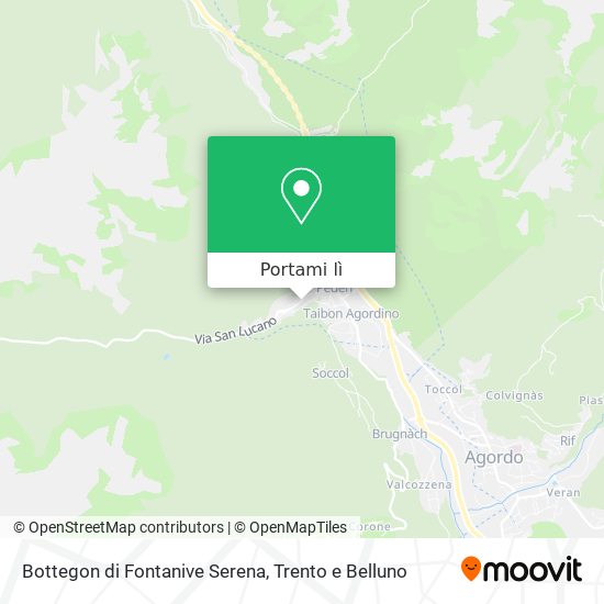 Mappa Bottegon di Fontanive Serena