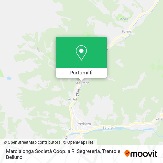 Mappa Marcialonga Società Coop. a Rl Segreteria