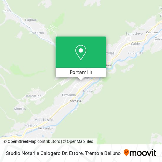 Mappa Studio Notarile Calogero Dr. Ettore