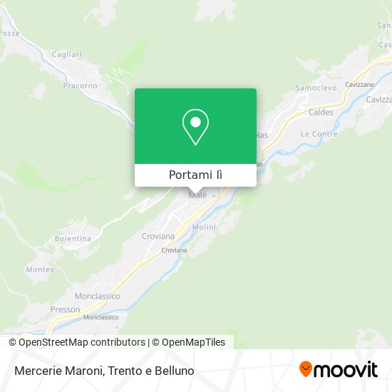 Mappa Mercerie Maroni