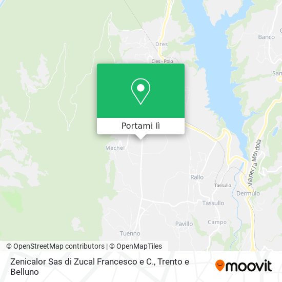 Mappa Zenicalor Sas di Zucal Francesco e C.