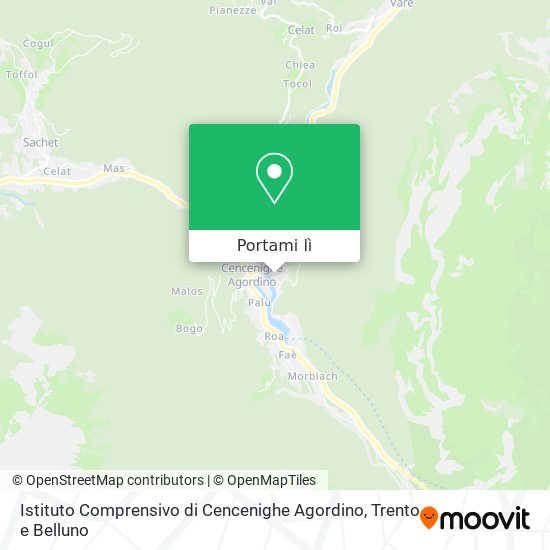 Mappa Istituto Comprensivo di Cencenighe Agordino