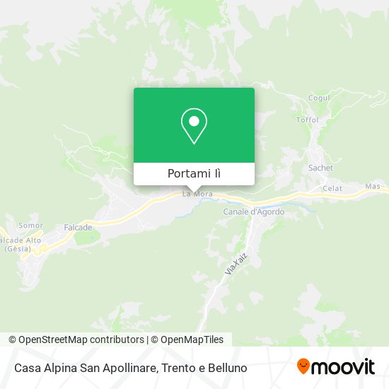 Mappa Casa Alpina San Apollinare