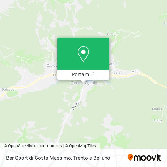 Mappa Bar Sport di Costa Massimo