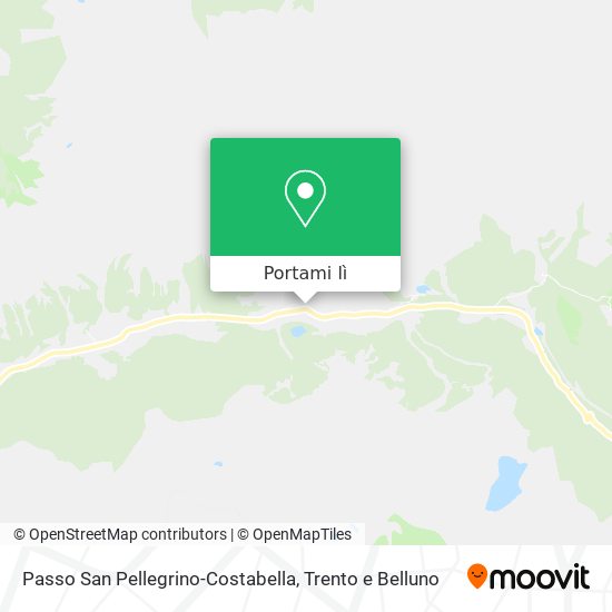 Mappa Passo San Pellegrino-Costabella