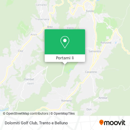 Mappa Dolomiti Golf Club