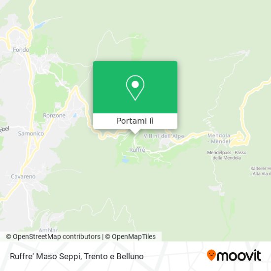 Mappa Ruffre' Maso Seppi