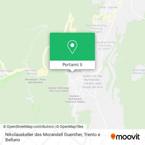 Mappa Nikolauskeller des Morandell Guenther