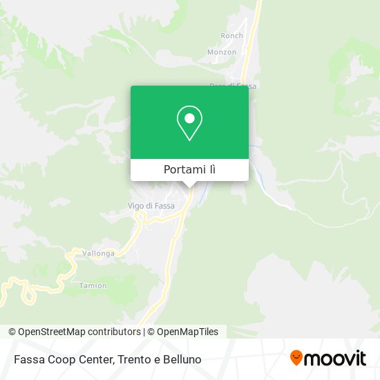 Mappa Fassa Coop Center