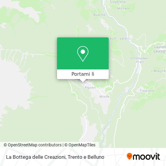 Mappa La Bottega delle Creazioni