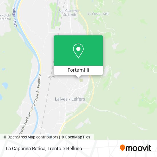 Mappa La Capanna Retica