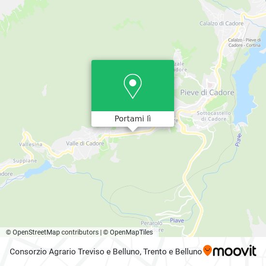 Mappa Consorzio Agrario Treviso e Belluno
