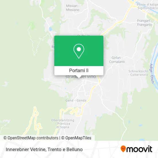 Mappa Innerebner Vetrine