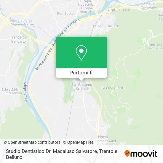 Mappa Studio Dentistico Dr. Macaluso Salvatore