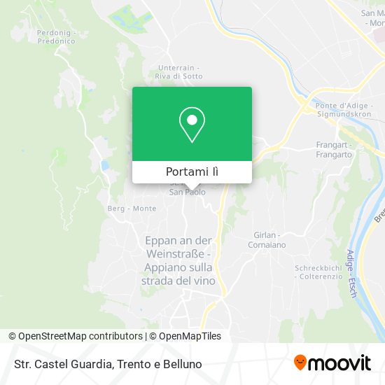 Mappa Str. Castel Guardia