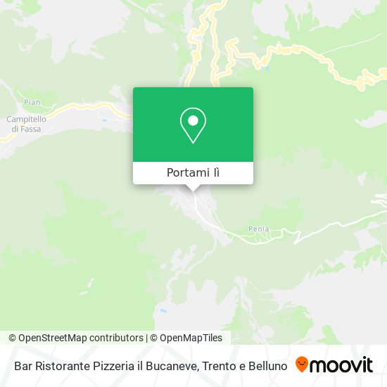 Mappa Bar Ristorante Pizzeria il Bucaneve