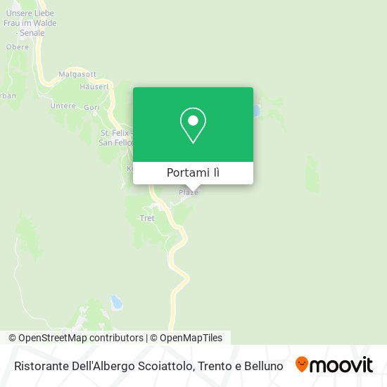 Mappa Ristorante Dell'Albergo Scoiattolo