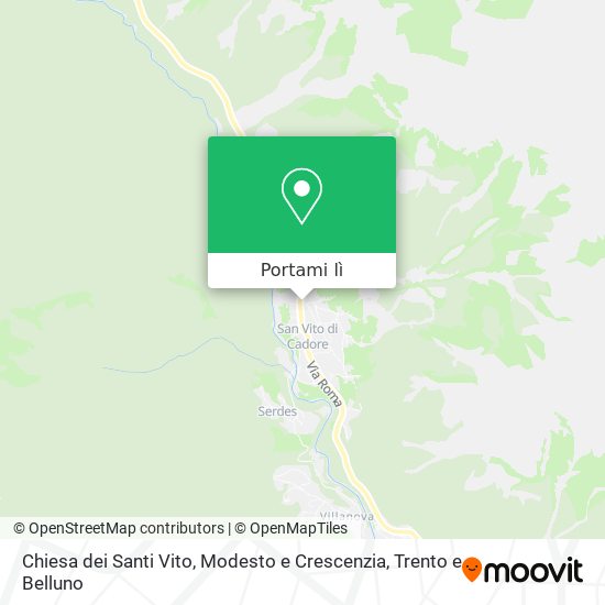 Mappa Chiesa dei Santi Vito, Modesto e Crescenzia