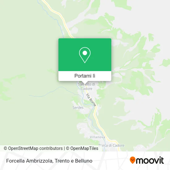 Mappa Forcella Ambrizzola