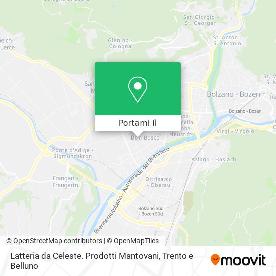 Mappa Latteria da Celeste. Prodotti Mantovani