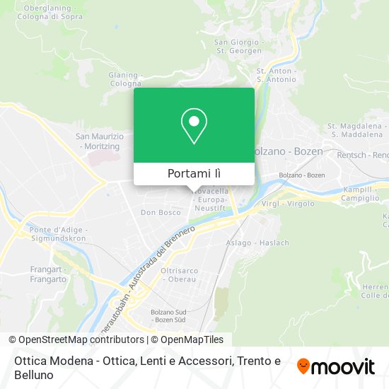 Mappa Ottica Modena - Ottica, Lenti e Accessori