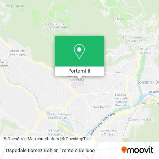 Mappa Ospedale Lorenz Böhler