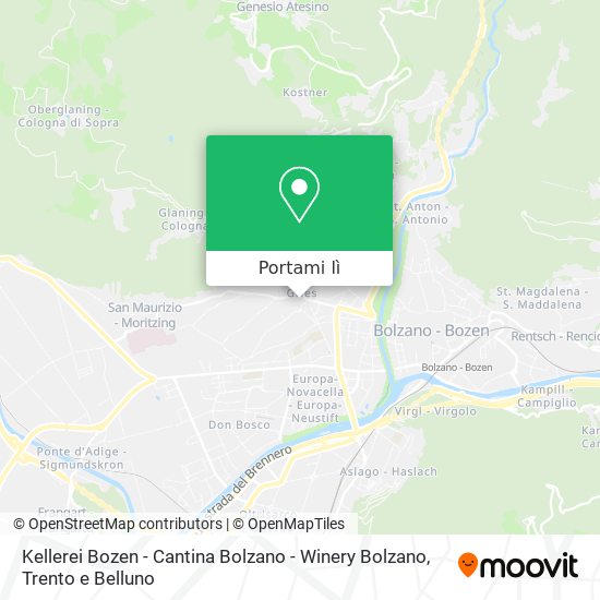 Mappa Kellerei Bozen - Cantina Bolzano - Winery Bolzano