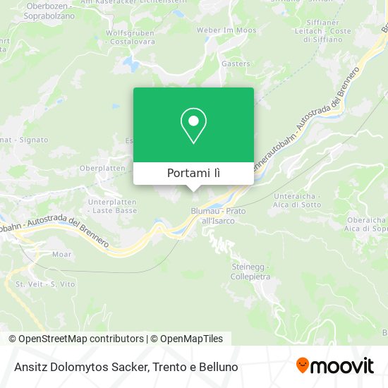 Mappa Ansitz Dolomytos Sacker