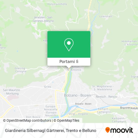 Mappa Giardineria Silbernagl Gärtnerei