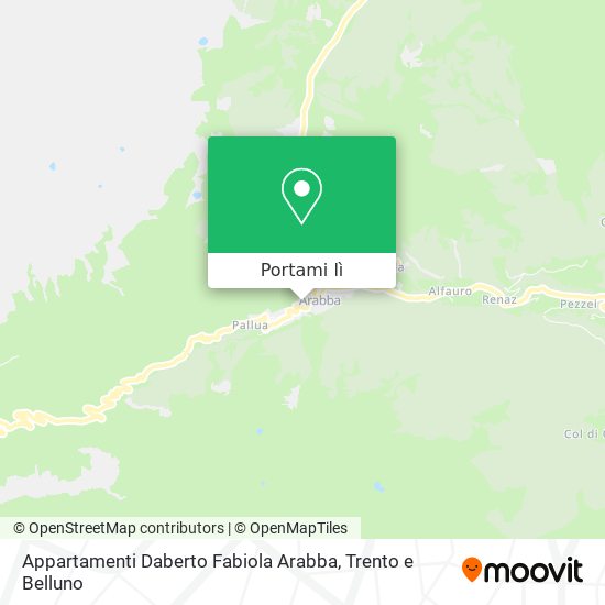 Mappa Appartamenti Daberto Fabiola Arabba