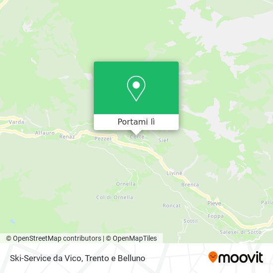 Mappa Ski-Service da Vico