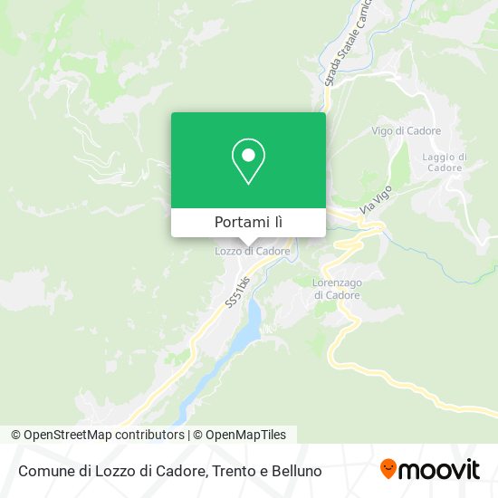 Mappa Comune di Lozzo di Cadore