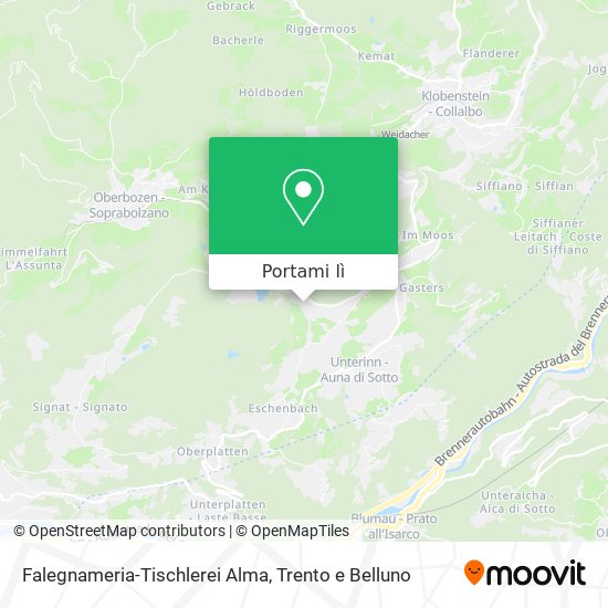 Mappa Falegnameria-Tischlerei Alma