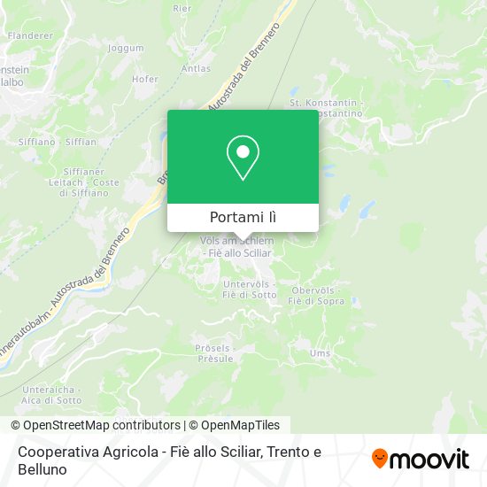 Mappa Cooperativa Agricola - Fiè allo Sciliar