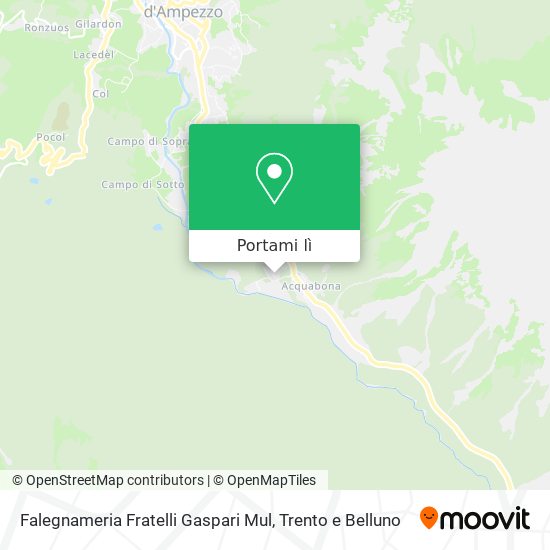Mappa Falegnameria Fratelli Gaspari Mul
