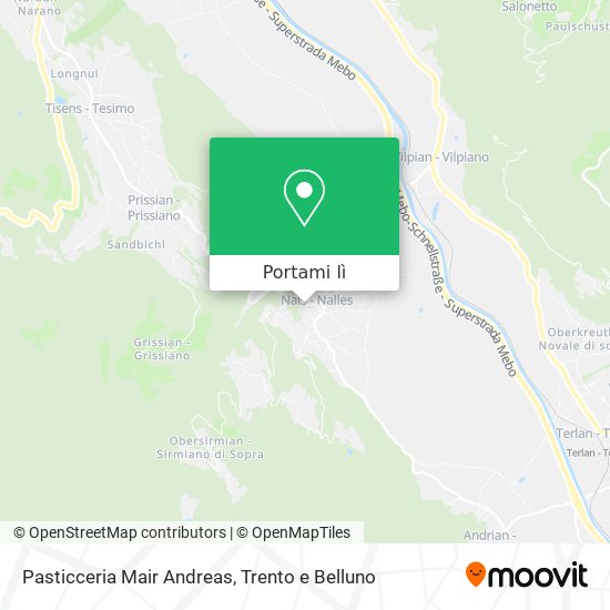 Mappa Pasticceria Mair Andreas