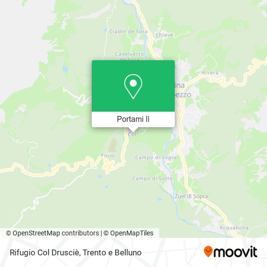 Mappa Rifugio Col Drusciè