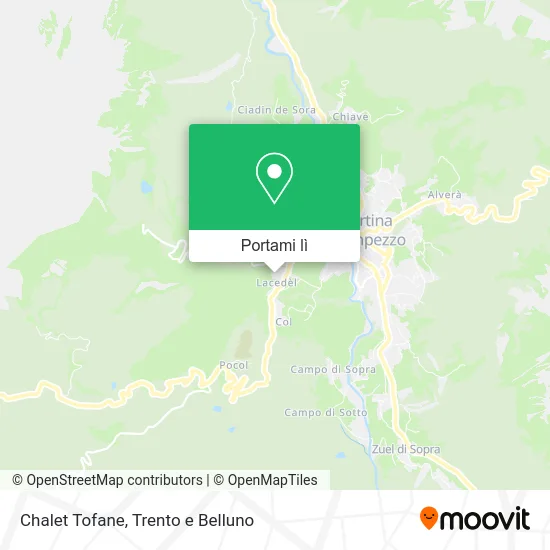 Mappa Chalet Tofane