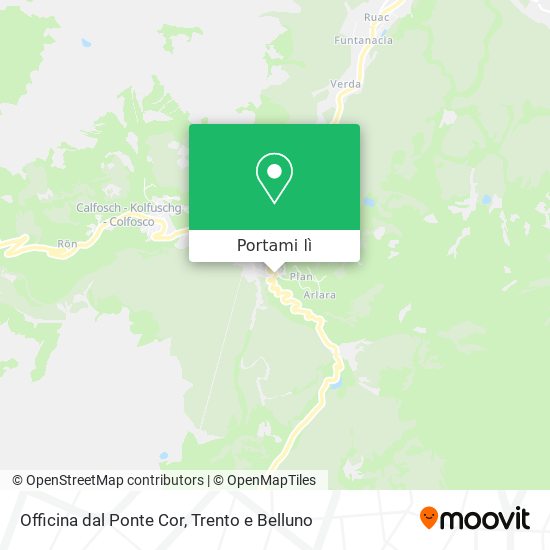 Mappa Officina dal Ponte Cor