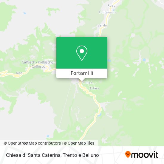 Mappa Chiesa di Santa Caterina