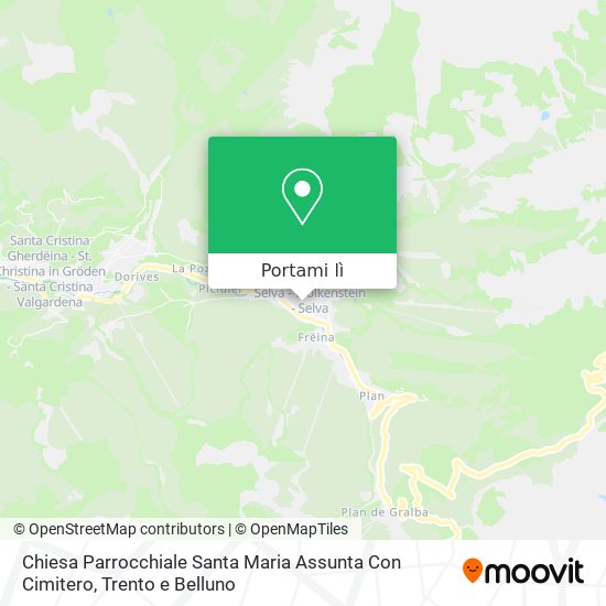 Mappa Chiesa Parrocchiale Santa Maria Assunta Con Cimitero