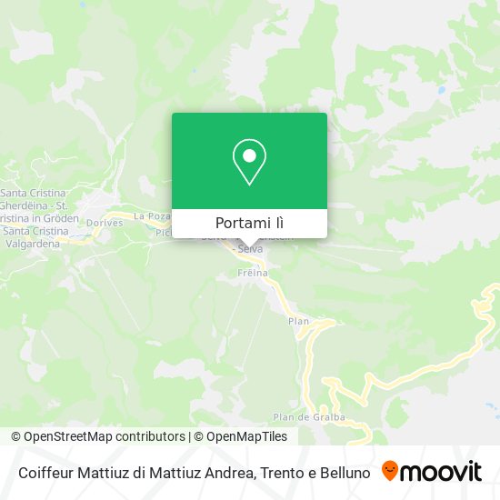 Mappa Coiffeur Mattiuz di Mattiuz Andrea