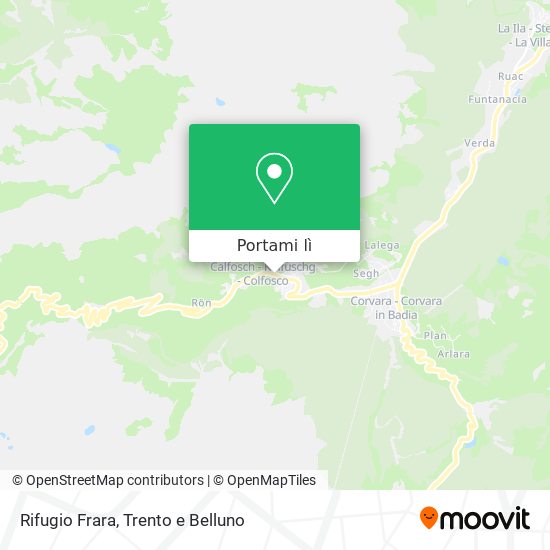Mappa Rifugio Frara