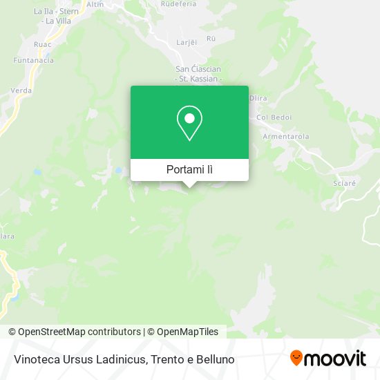Mappa Vinoteca Ursus Ladinicus