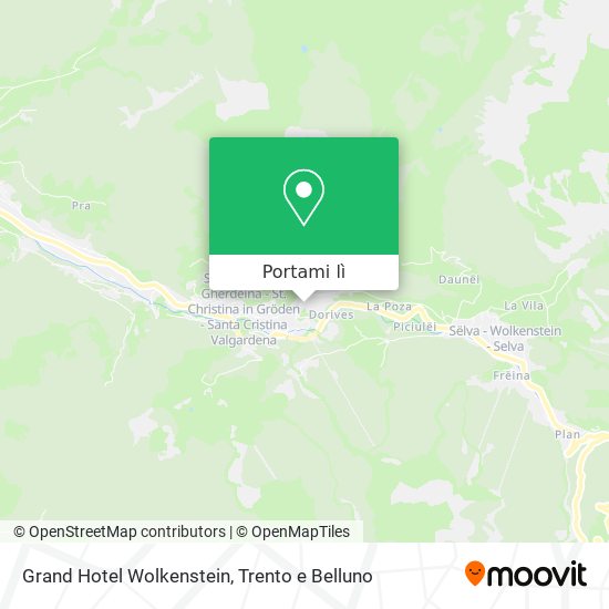 Mappa Grand Hotel Wolkenstein