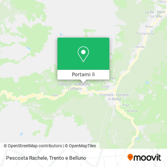 Mappa Pescosta Rachele